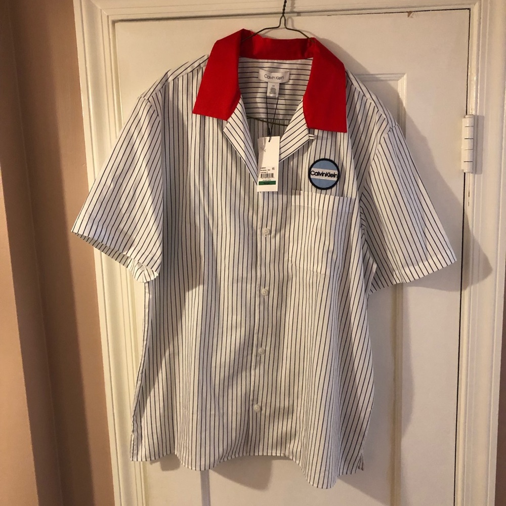 Calvin Klein Garage Twill Striped Shirt